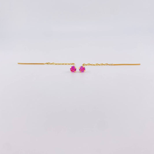 Topos Cadena Largos 0.95 g / 2 1/4 in Oro Amarillo 18K