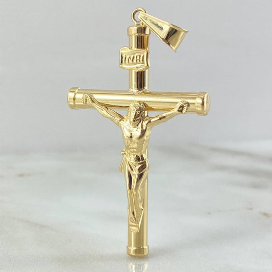 Dije Cruz Cristo 2.95gr / 2 1/4 in / Oro Amarillo 18K *