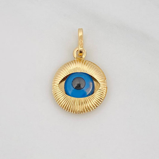 Pendant Turkish Eye 0.95g / 3/4 in 18K Yellow Gold