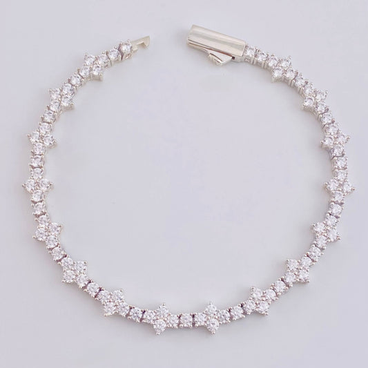 Pulso Borde De Estrella 10.45 g / 7 3/4 in / 6.4 mm Plata 925