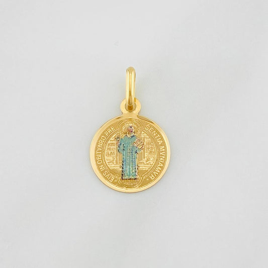 Dije San Benito 0.5g / 1/2 in Oro Amarillo 18K
