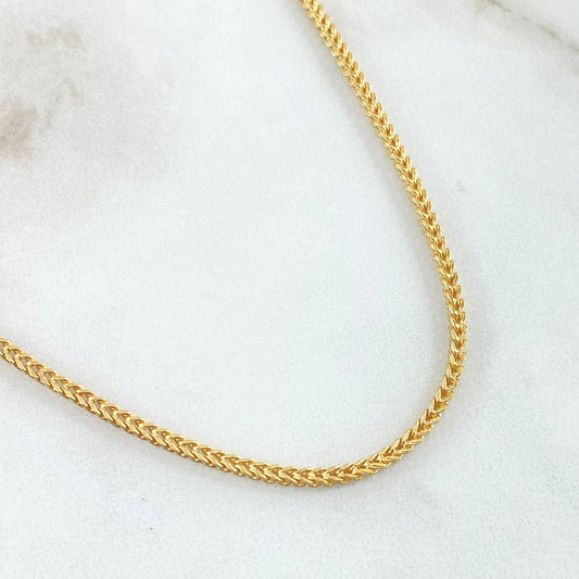 Cadena Franco 7.6gr / 19 3/4 in / 2.1mm Oro Amarillo +3 18K ©