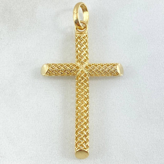 Cross Mesh Pendant 3.55gr / 5cm / 18K Gold