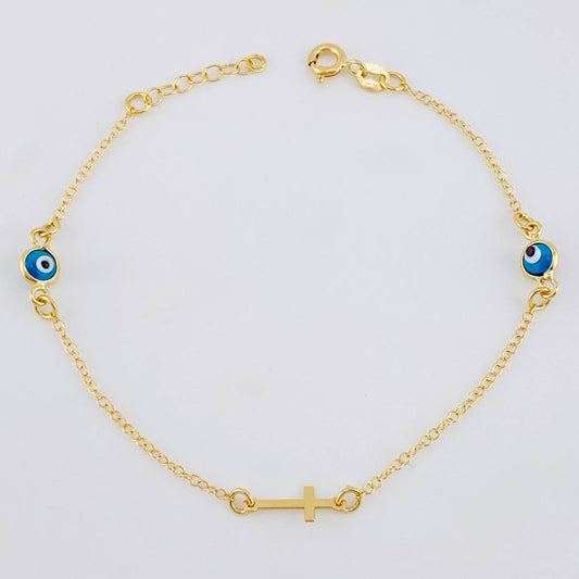 Pulso Modulable Ojo Turco 1.45 g / 7 in - 3/4 in / 1.35 mm Oro Amarillo 18K