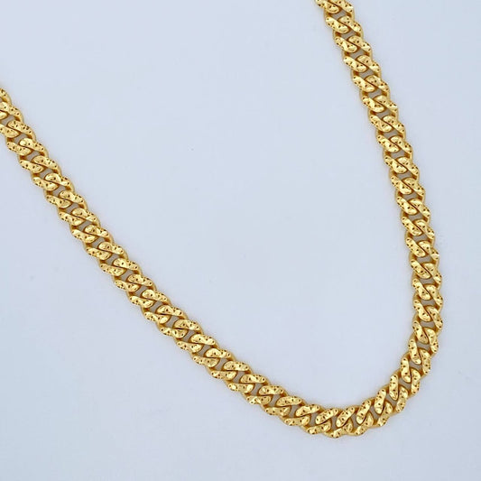Cadena Cubana Monaco 18.8gr / 23 1/2 in / Oro Amarillo +4 18K !
