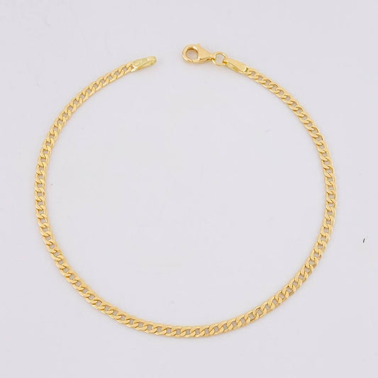 Pulso Cubano 1.6g / 7 1/2 in / 2.4mm Oro Amarillo 18K