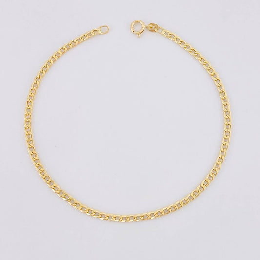 Pulso Cubano 1.05g / 7 1/2 in / 2.4mm Oro Amarillo 18K