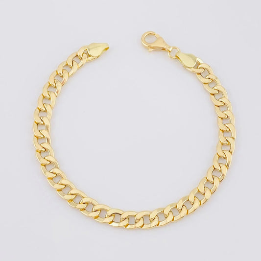 Pulso Cubano 4.95g / 8 1/4 in / 6.7mm Oro Amarillo 18K