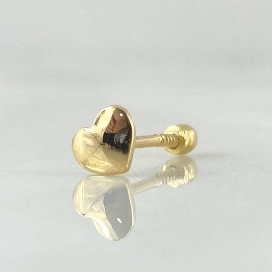 Piercing Corazon 0.5gr / 1.5cm / Nac.Esp. Oro 18K