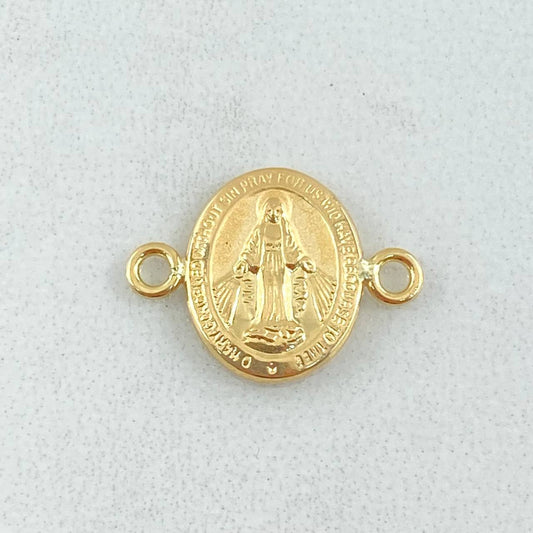 Herraje Virgen Milagrosa 0.6gr / 1.7cm / Oro Amarillo 18K