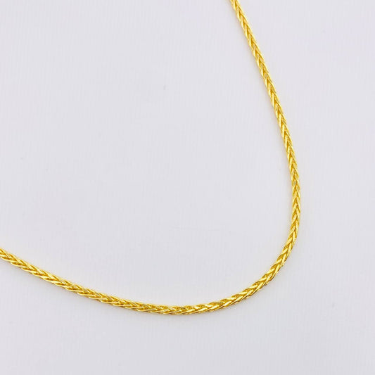 Cadena Franco 4.35gr / 23 1/2 in / 1.4mm Oro Amarillo +3 18K ©