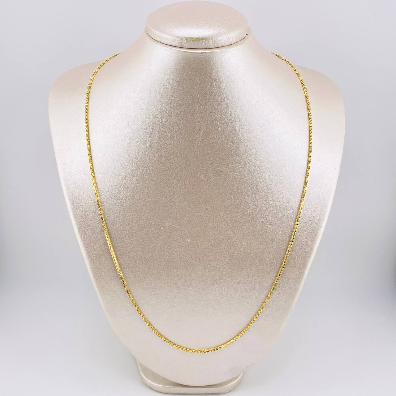 Cadena Franco 4.35gr / 23 1/2 in / 1.4mm Oro Amarillo +3 18K © Cadena Franco 4.35gr / 23 1/2 in / 1.4mm Oro Amarillo +3 18K ©
