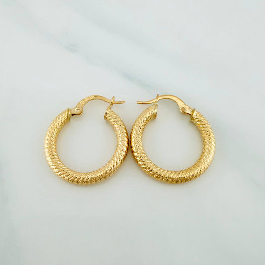 Hoop Earrings Niky 2.1 g / 3/4 in Yellow Gold 18K