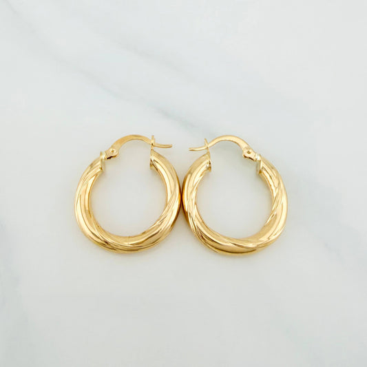 Candongas Mary 2.4 g / 1 in Oro Amarillo 18K