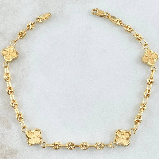 Pulso GC Trebol 3.95gr / 18.5cm / Oro Amarillo 18K ©