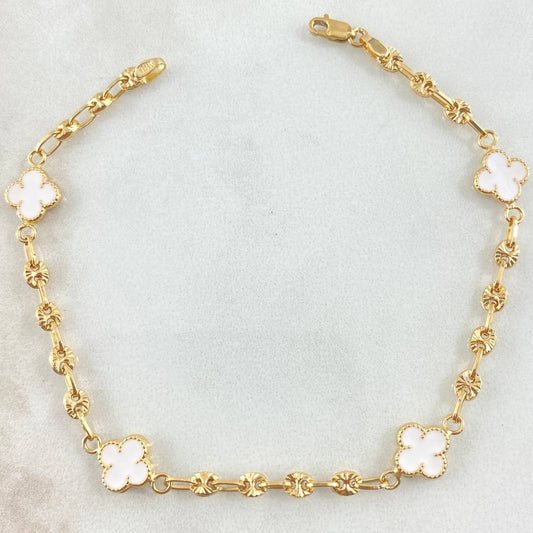 Pulso GC Trebol 3.95gr / 18.5cm / Oro Amarillo 18K ©