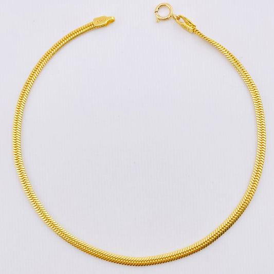 Pulso Serpiente 3.4gr / 7 1/4 in / 2.1mm Oro Amarillo +3 18K *
