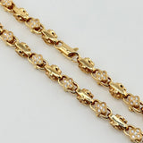 Cadena Rustica Trebol 78.65gr / 25 1/2 in / 5.6mm Oro Amarillo 18K © Cadena Rustica Trebol 78.65gr / 25 1/2 in / 5.6mm Oro Amarillo 18K ©