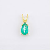 Dije Gota Esmeralda 1 Qts 1gr / 1/2 in / Oro Amarillo 18K © Dije Gota Esmeralda 1 Qts 1gr / 1/2 in / Oro Amarillo 18K ©