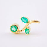 Dije Flor Esferica Esmeraldas 86pts 2.95gr / 3/4 in / Oro Amarillo 18K © Dije Flor Esferica Esmeraldas 86pts 2.95gr / 3/4 in / Oro Amarillo 18K ©