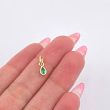 Dije Gota Esmeralda 22pts 0.5gr / 1/2 in / Oro Amarillo 18K © Dije Gota Esmeralda 22pts 0.5gr / 1/2 in / Oro Amarillo 18K ©