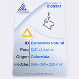 Dije Mapa Colombia Esmeralda 21pts 1.65gr / 1 in / Oro Amarillo 18K © Dije Mapa Colombia Esmeralda 21pts 1.65gr / 1 in / Oro Amarillo 18K ©