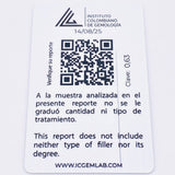 Dije Cubo Esmeralda 63pts 0.7gr / 1/4 in / Oro Amarillo 18K © Dije Cubo Esmeralda 63pts 0.7gr / 1/4 in / Oro Amarillo 18K ©