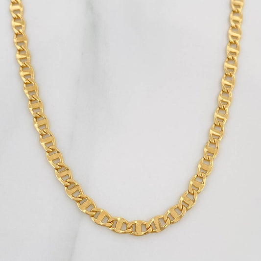 Cadena Escalera Plana 8.65 g / 24 1/2 in / 3.4 mm Oro Amarillo 18K