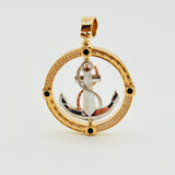 Dije Ancla Movil 15.65gr / 2 in / Tres Oros 18K © Dije Ancla Movil 15.65gr / 2 in / Tres Oros 18K ©