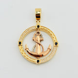 Dije Ancla Movil 15.65gr / 2 in / Tres Oros 18K © Dije Ancla Movil 15.65gr / 2 in / Tres Oros 18K ©