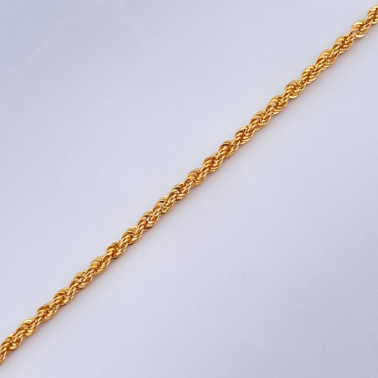 Rope Bracelet 1.5gr / 7 3/4 in / 18K Gold +3 & Rope Bracelet 1.5gr / 7 3/4 in / 18K Gold +3 &
