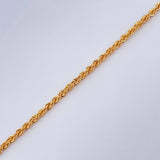 Rope Bracelet 1.5gr / 7 3/4 in / 18K Gold +3 & Rope Bracelet 1.5gr / 7 3/4 in / 18K Gold +3 &