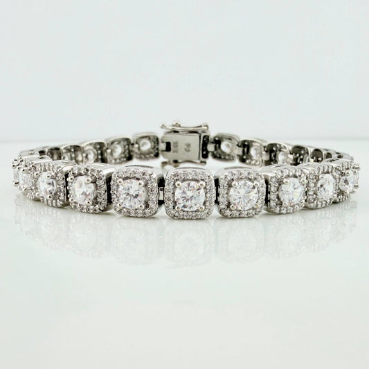 Pulso Tennis 23.95 g / 7 in / 6.7 mm Oro Blanco 18K