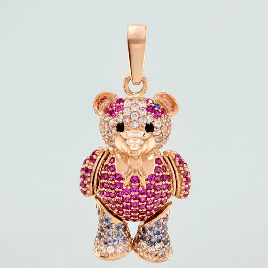 Dije Oso Articulado 11.25 g / 1 1/2 in Oro Rosa 18K