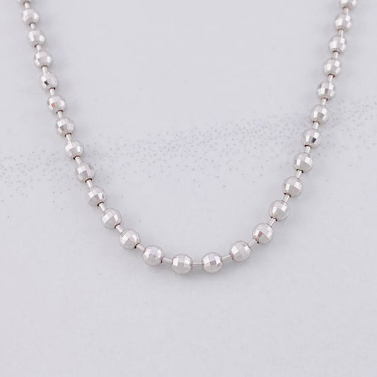Cadena Militar 15.25g / 24 in / 2.9mm Oro Blanco 18K