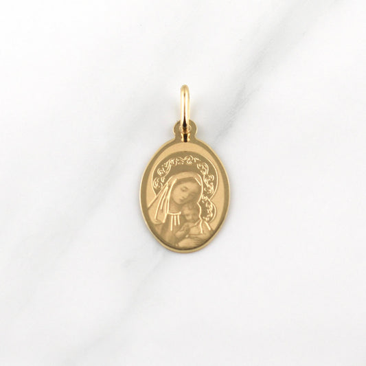 Dije Virgen Del Carmen 0.8gr / 1 in / Oro Amarillo +4 18K ©