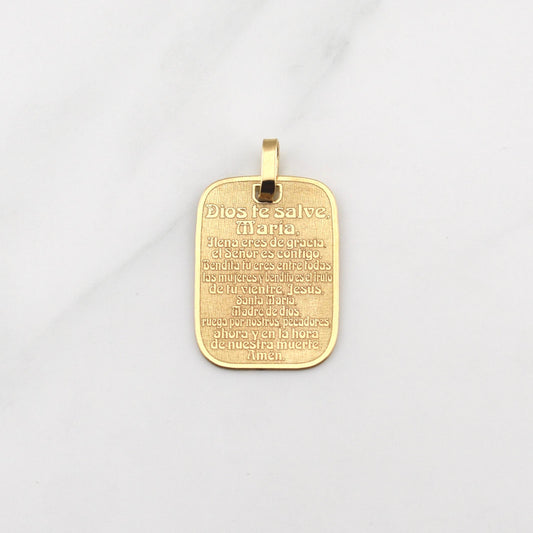 Dije Ave María 2.3gr / 1 in / Oro Amarillo +4 18K