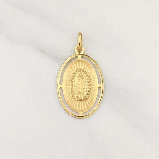Dije Virgen Guadalupe 1.55gr / 1 1/4 in / Oro Amarillo +4 18K ©