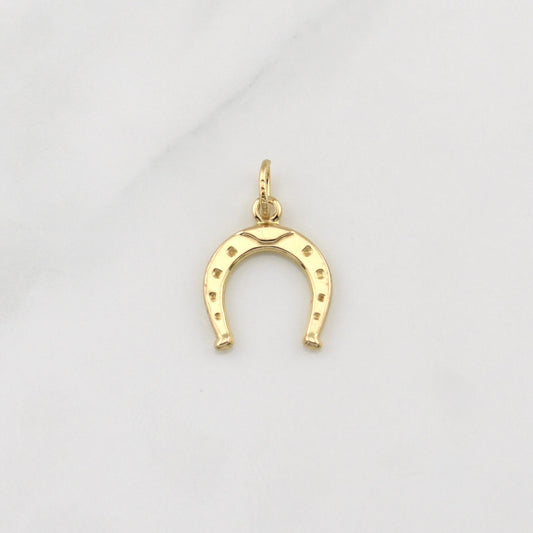 Dije Herradura 0.95gr / 3/4 in / Oro Amarillo +4 18K !
