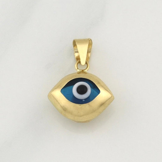 Dije Ojo Turco 1gr / 1/2 in / Oro Amarillo +4 18K !
