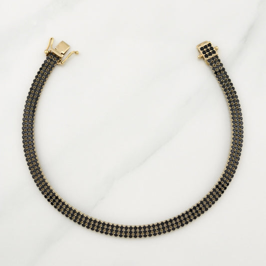 Pulso Tennis 7.4gr / 8 1/4 in / 4.7mm Oro Amarillo +4 18K !