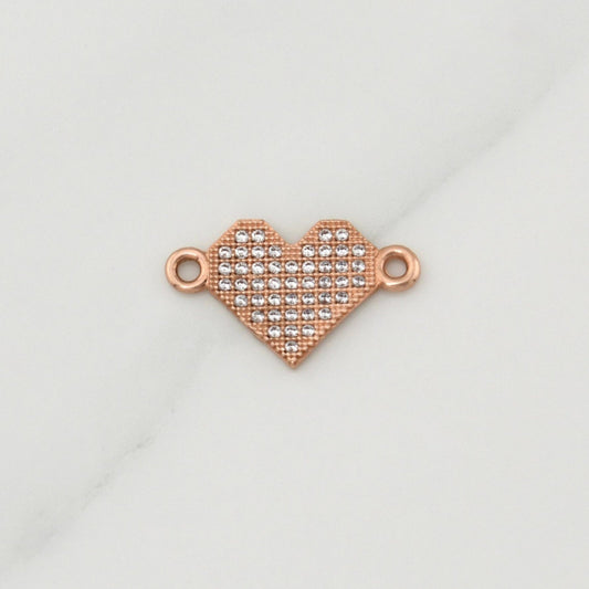 Herraje Corazon 1gr / 3/4 in / Oro Rosa 18K !