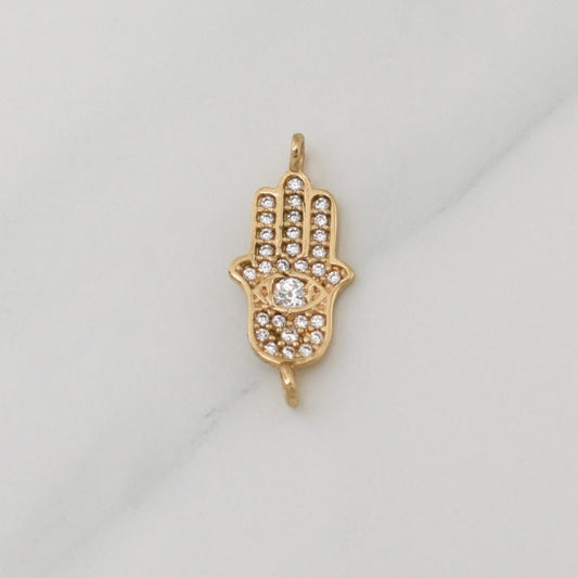 Herraje Mano Hamsa 1.05gr / 3/4 in / Oro Amarillo 18K !