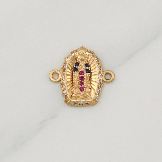 Herraje Virgen De Guadalupe 1.15gr / 1/2 in / Oro Amarillo 18K !