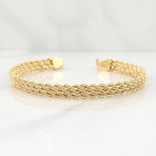 Pulso Lazo Secuencial 3.65 g / 7 in / 6 mm Oro Amarillo 18K