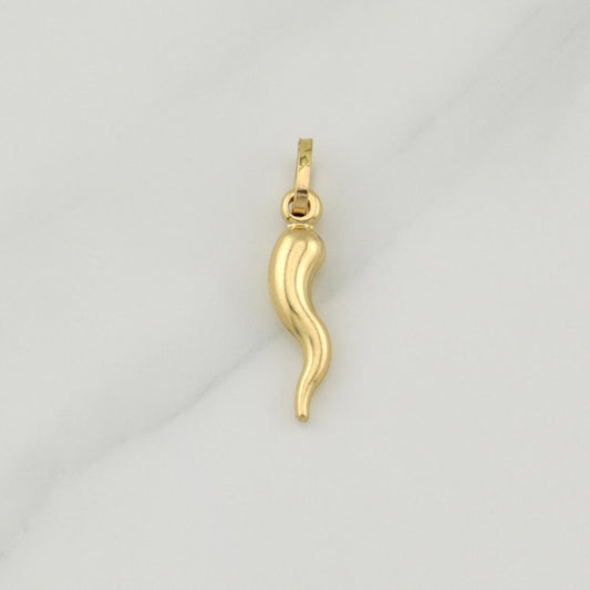 Dije Aji Jalapeño 0.7 g / 1 in Oro Amarillo 18K