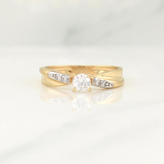 Anillo Solitario 2 g / T6,5 Oro Amarillo 18K
