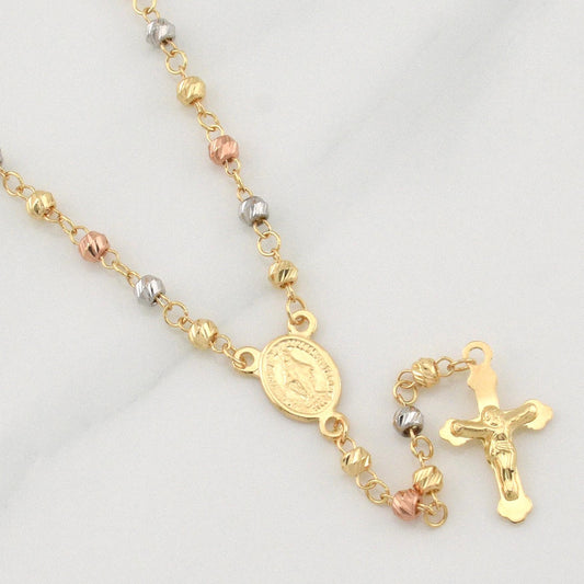 Rosario Virgen Milagrosa 6.15 g / 18 3/4 in / 3 - 4 mm Tres Oros 18K