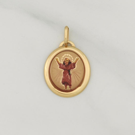 Dije Divino Niño 1.25gr / 1 in / Oro Amarillo +4 18K !