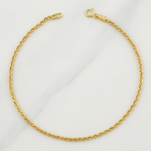Pulso Lazo 0.8g / 7 1/2 in / 1.65mm Oro Amarillo 18K